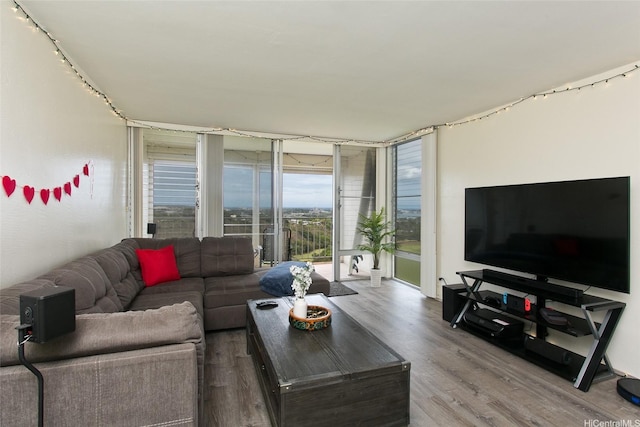 98-719 Iho Pl Unit 5-703, Aiea, HI 96701 - living room with wood finished floors and expansive windows