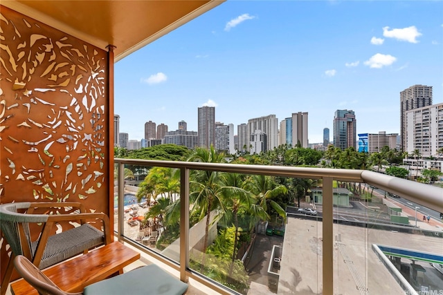 2045 Kalakaua Ave Unit 403, Honolulu, HI 96815 - balcony with a view of skyline