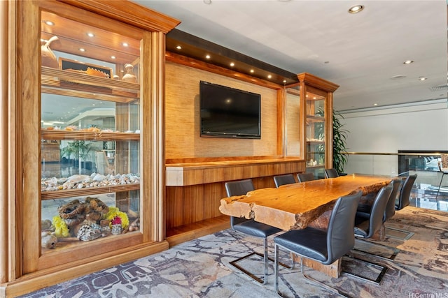 2045 Kalakaua Ave Unit 403, Honolulu, HI 96815 - dining room featuring recessed lighting
