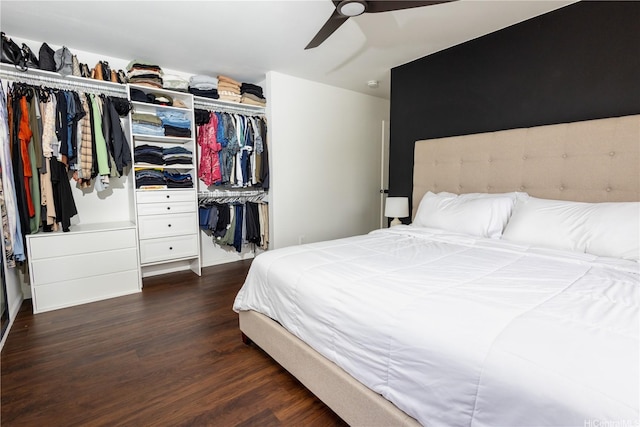 94-1010 Awalua St, Waipahu, HI 96797 - bedroom featuring dark wood finished floors and ceiling fan