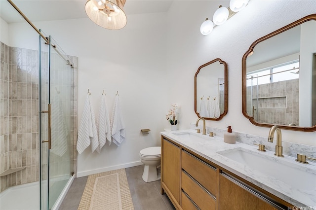 91-1516 Keonekapu St, Ewa Beach, HI 96706 - full bathroom featuring double vanity, a tile shower, and tile patterned flooring