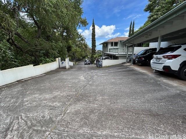 2556 Palolo Pl Unit 4B, Honolulu, HI 96816 - covered parking lot with a gate