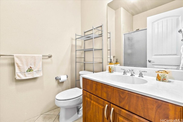 1180 Kakala St Unit 608, Kapolei, HI 96707 - bathroom with tile patterned floors, vanity, and a shower with door