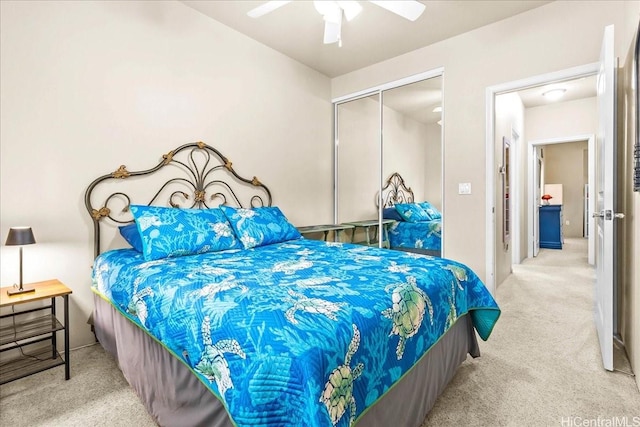 1180 Kakala St Unit 608, Kapolei, HI 96707 - carpeted bedroom with a closet and ceiling fan