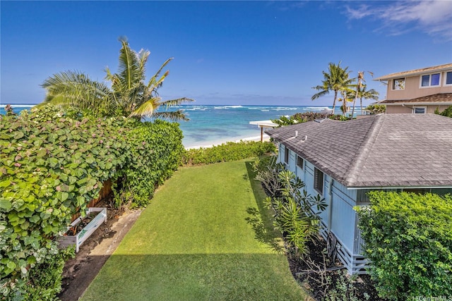 68-17 Laau Paina Pl, Waialua, HI 96791 - view of grassy yard featuring a water view