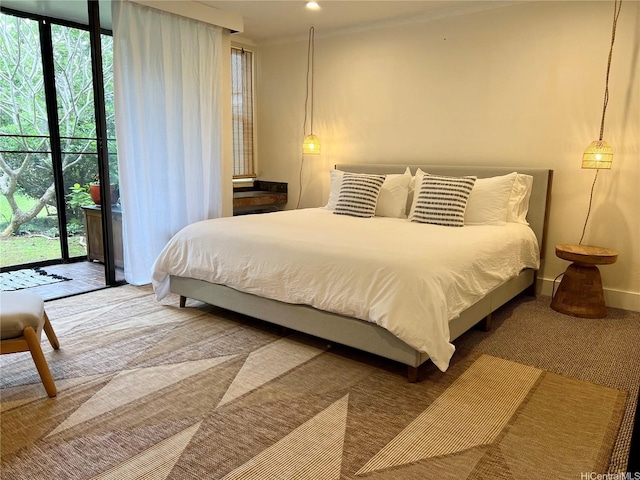 57-68 Eleku Kuilima Pl Unit 657, Kahuku, HI 96731 - carpeted bedroom featuring access to exterior and multiple windows