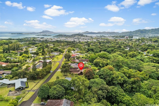 46-478 Haiku Plantations Dr, Kaneohe, HI 96744 - aerial overview of property's location with a water and mountain view
