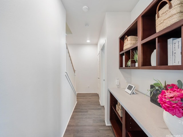 91-1512 Ulaula Loop, Ewa Beach, HI 96706 - hall with wood finished floors, recessed lighting, and stairs