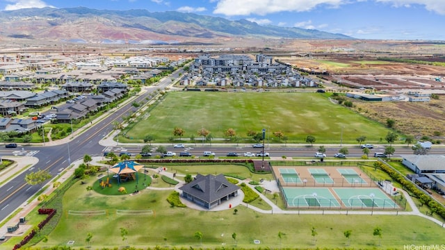 91-1512 Ulaula Loop, Ewa Beach, HI 96706 - aerial view of property and surrounding area with mountains