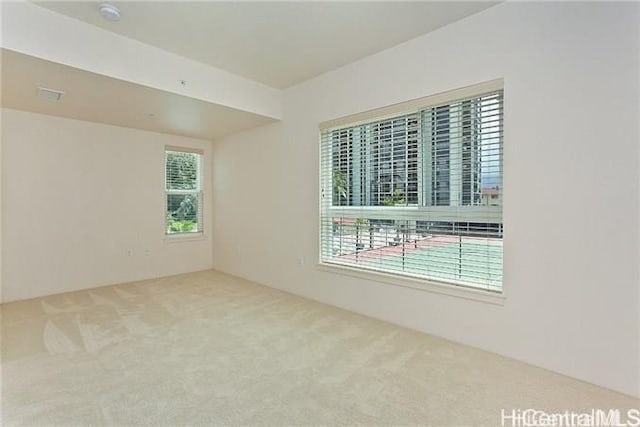 455 Kailua Rd Unit 4204, Kailua, HI 96734 - unfurnished room featuring carpet flooring, plenty of natural light, and a smoke detector
