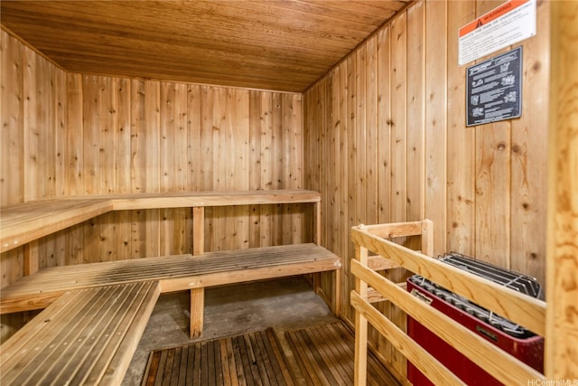 5090 Likini St Unit 501, Honolulu, HI 96818 - relaxing sauna featuring wooden ceiling and wooden walls