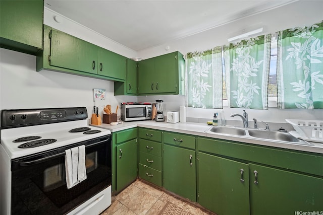 54-217 Kamehameha Hwy, Hauula, HI 96717 - kitchen featuring electric range, stainless steel microwave, and light countertops
