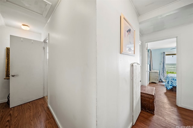 54-217 Kamehameha Hwy, Hauula, HI 96717 - corridor featuring attic access and wood finished floors
