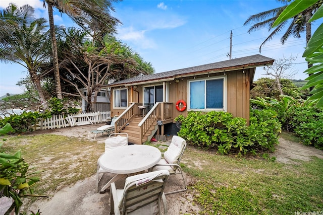 54-217 Kamehameha Hwy, Hauula, HI 96717 - view of front facade featuring a patio area