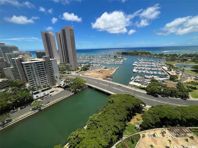 1650 Ala Moana Blvd Unit 2309, Honolulu, HI 96815 - view of urban area with a large body of water and a marina