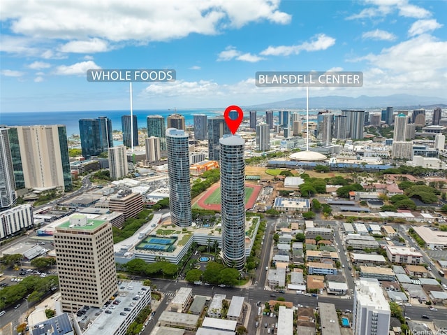 1296 Kapiolani Blvd Unit Ii2407, Honolulu, HI 96814 - view of urban area with a water and mountain view