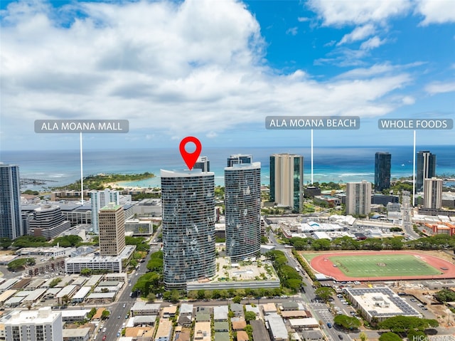 1296 Kapiolani Blvd Unit Ii2407, Honolulu, HI 96814 - view of city featuring a nearby body of water