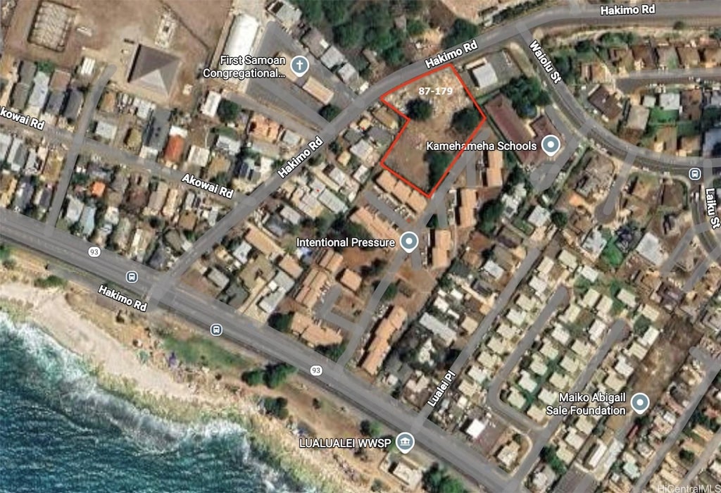 87-179 Hakimo Rd, Waianae, HI 96792 - map / location featuring property boundaries highlighted