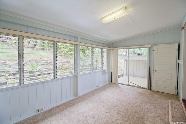 2410 Halenoho Pl, Honolulu, HI 96816 - unfurnished sunroom with carpet and lofted ceiling