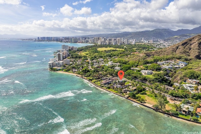 3153 Diamond Head Rd, Honolulu, HI 96815 - view of urban area featuring a water and mountain view