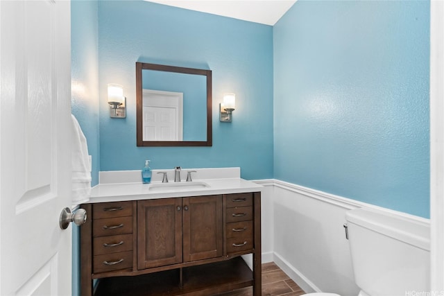 91-1186 Namahoe St, Kapolei, HI 96707 - half bathroom featuring vanity and wood finished floors
