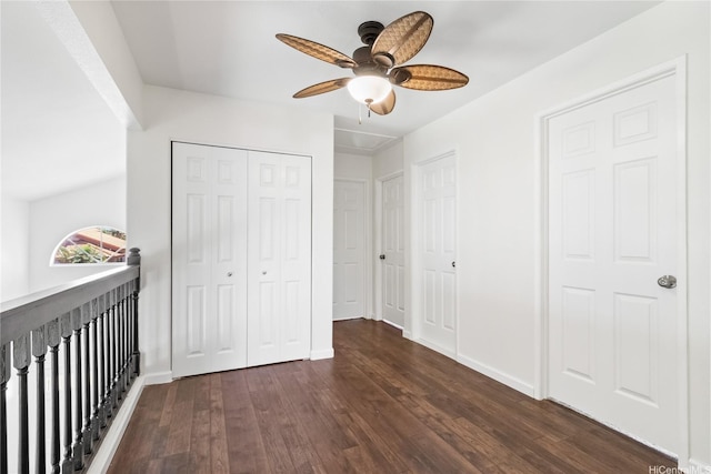 91-1186 Namahoe St, Kapolei, HI 96707 - unfurnished bedroom featuring hardwood / wood-style floors, a closet, and ceiling fan