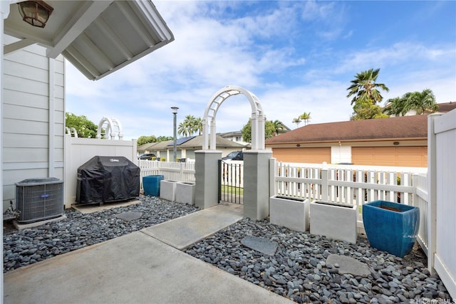 91-1031 Kaimalie St Unit 4M4, Ewa Beach, HI 96706 - view of patio / terrace featuring grilling area