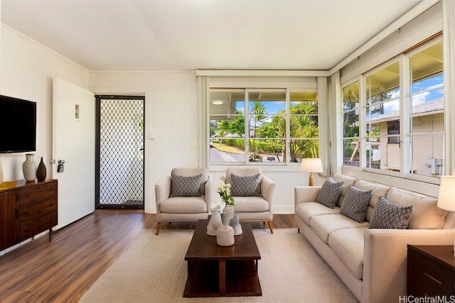 101 Kawananakoa Pl, Honolulu, HI 96817 - living room with wood finished floors and healthy amount of natural light