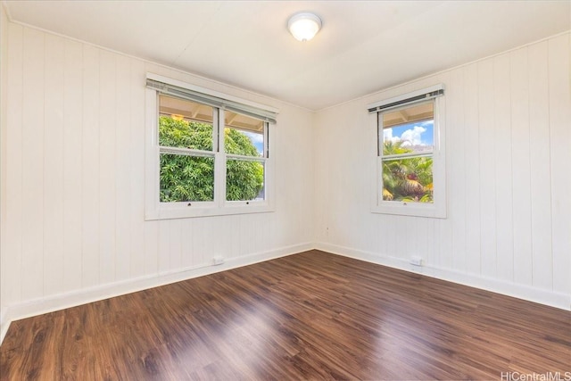 101 Kawananakoa Pl, Honolulu, HI 96817 - empty room featuring dark wood-style flooring and healthy amount of natural light