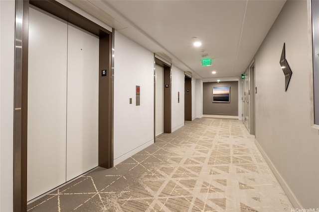 987 Queen St Unit 1512, Honolulu, HI 96814 - corridor featuring elevator and recessed lighting