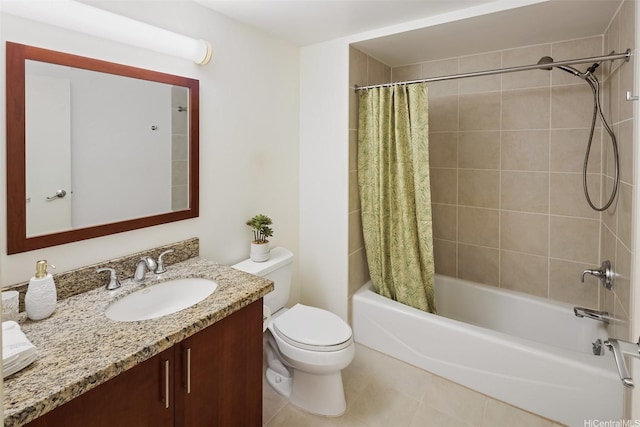 909 Kapiolani Blvd Unit 2002, Honolulu, HI 96814 - full bathroom featuring vanity, shower / bath combination with curtain, and tile patterned floors
