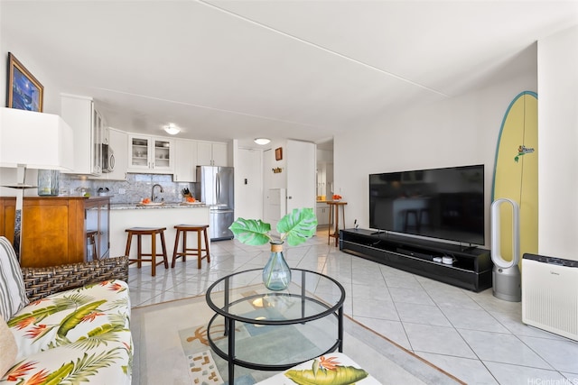 411 Hobron Ln Unit 3801, Honolulu, HI 96815 - living room featuring light tile patterned floors