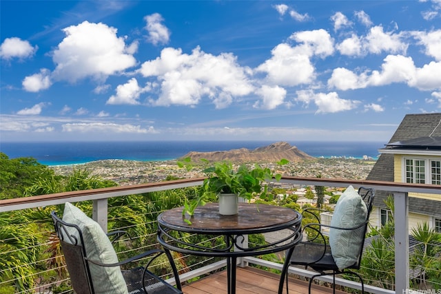 4845 Sierra Dr, Honolulu, HI 96816 - balcony featuring a water view