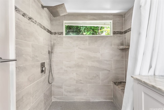 4845 Sierra Dr, Honolulu, HI 96816 - bathroom featuring a tile shower