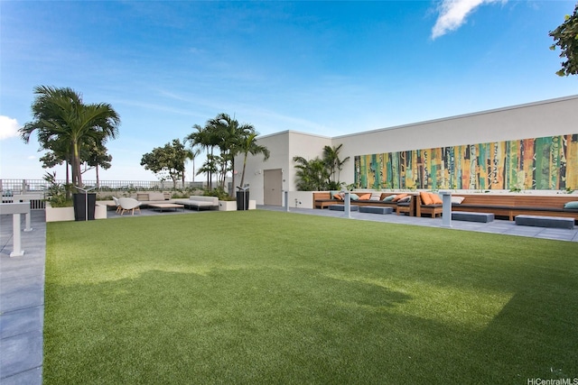 600 Ala Moana Blvd Unit 3401, Honolulu, HI 96813 - view of green lawn featuring an outdoor living space