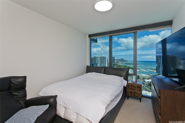 600 Ala Moana Blvd Unit 3401, Honolulu, HI 96813 - bedroom with light colored carpet and floor to ceiling windows