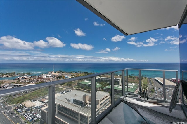 600 Ala Moana Blvd Unit 3401, Honolulu, HI 96813 - balcony featuring a water view