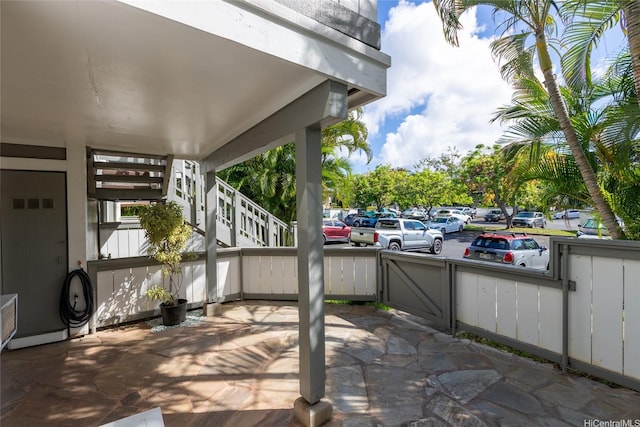239 Mananai Pl Unit 54F, Honolulu, HI 96818 - view of patio / terrace with stairs