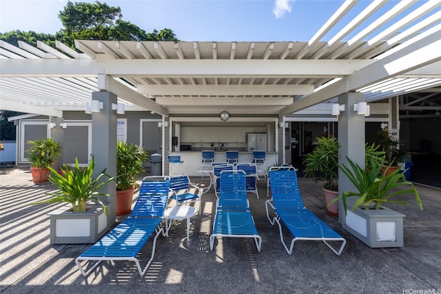 239 Mananai Pl Unit 54F, Honolulu, HI 96818 - view of patio with a pergola