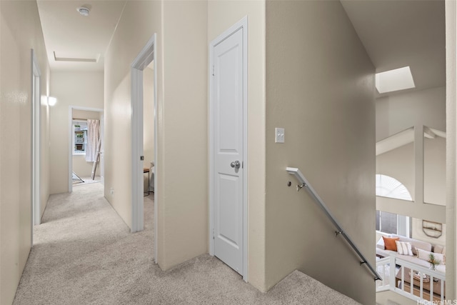 94-547 Lumiauau St, Waipahu, HI 96797 - hallway featuring an upstairs landing and light carpet