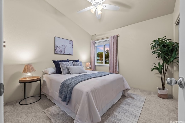 94-547 Lumiauau St, Waipahu, HI 96797 - carpeted bedroom with lofted ceiling and a ceiling fan