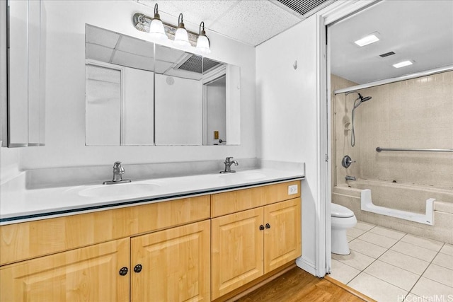 1600 Ala Moana Blvd Unit 306, Honolulu, HI 96815 - bathroom featuring double vanity, bathing tub / shower combination, and tile patterned flooring