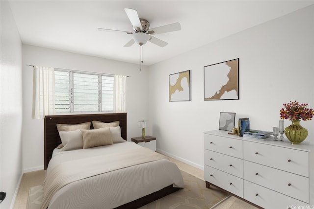 46-267 Kahuhipa St Unit C303, Kaneohe, HI 96744 - bedroom with baseboards and a ceiling fan