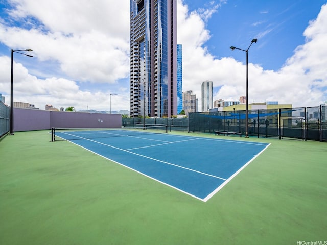 415 S St Unit 1602, Honolulu, HI 96813 - view of tennis court featuring a city view