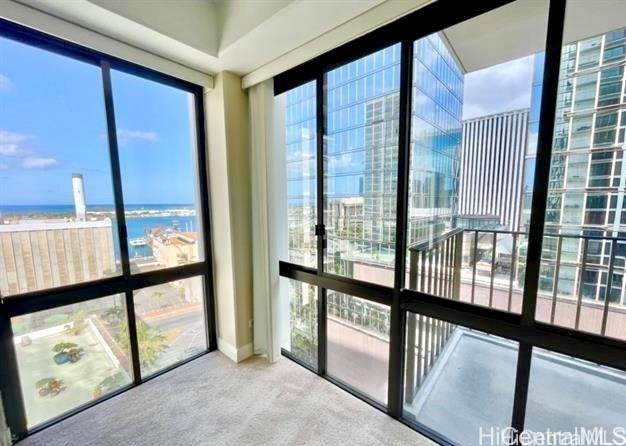 225 Queen St Unit 14A, Honolulu, HI 96813 - interior space with carpet floors and nearby water