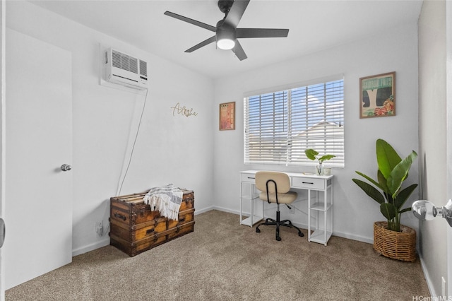 91-1017 Hoopili St Unit 66, Ewa Beach, HI 96706 - carpeted office featuring a ceiling fan and baseboards
