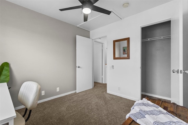 91-1017 Hoopili St Unit 66, Ewa Beach, HI 96706 - carpeted bedroom featuring a closet and a ceiling fan