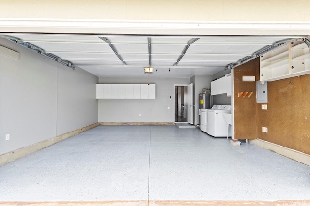 91-1017 Hoopili St Unit 66, Ewa Beach, HI 96706 - garage with washer and dryer and electric panel