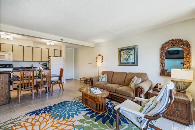 229 Paoakalani Ave Unit 1014, Honolulu, HI 96815 - living room with light tile patterned floors