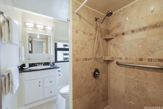 229 Paoakalani Ave Unit 1014, Honolulu, HI 96815 - full bath with tiled shower, vanity, and tile patterned flooring